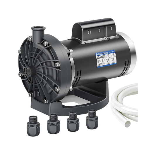 Aquastrong PB4-60 Pool Booster Pump, Pure Copper Motor, 3/4 HP, Dual Voltage
