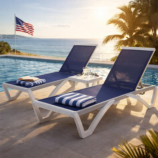 Kozyard 3-Piece Outdoor Chaise Lounge Chair